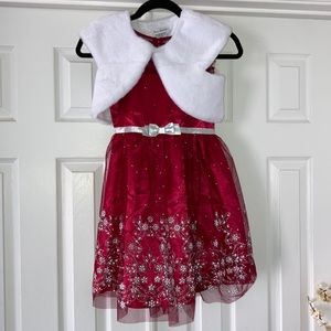 Beautiful Red Winter Dress